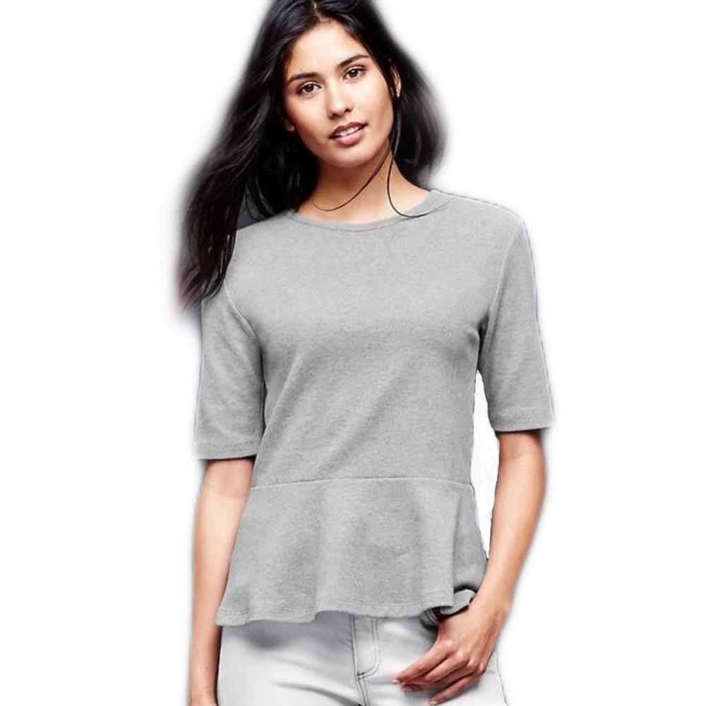 Gap - Womens grey peplum XS top